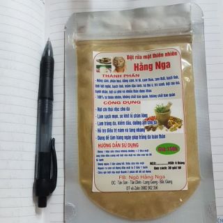 Rửa mặt, tắm tẩy da chết bằng tinh chất thiên nhiên dạng bột hữu cơ Hằng Nga. Sản phẩm lành tính cho người mẫn cảm.