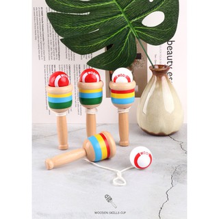 Trò chơi gỗ Kendama tung hứng cup and ball_babyvnshop2