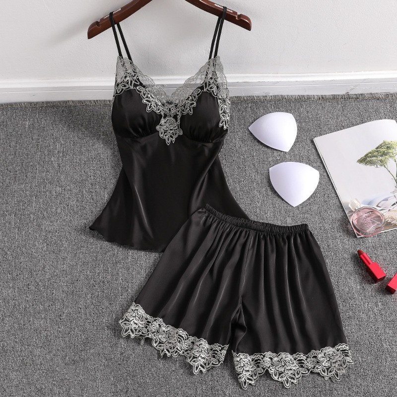 bộ ngủ lụa cao cấp có mút ngực | BigBuy360 - bigbuy360.vn