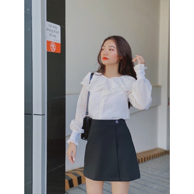 Quần váy Chữ A Dating Skirt LUCETFASHION, chân váy ngắn