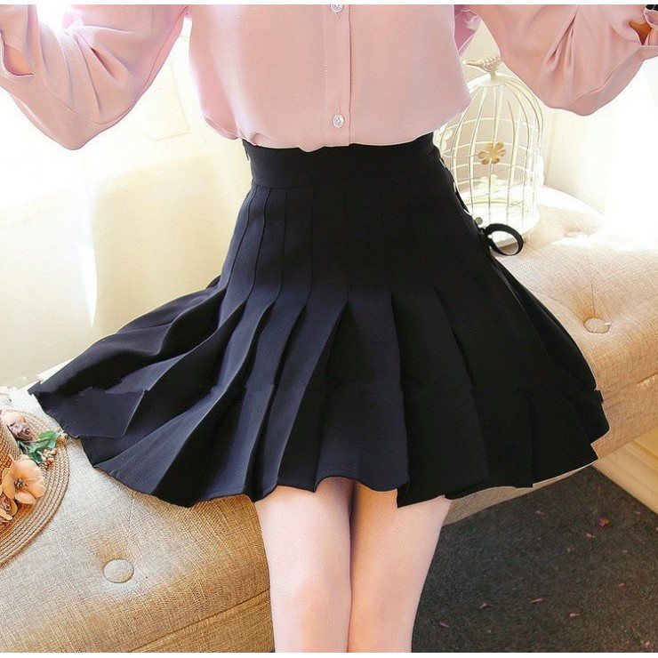 Chân Váy Ngắn Nữ Sinh Chân Váy Xếp Ly phối nơ năng động ulzzang style Siêu HOT | BigBuy360 - bigbuy360.vn
