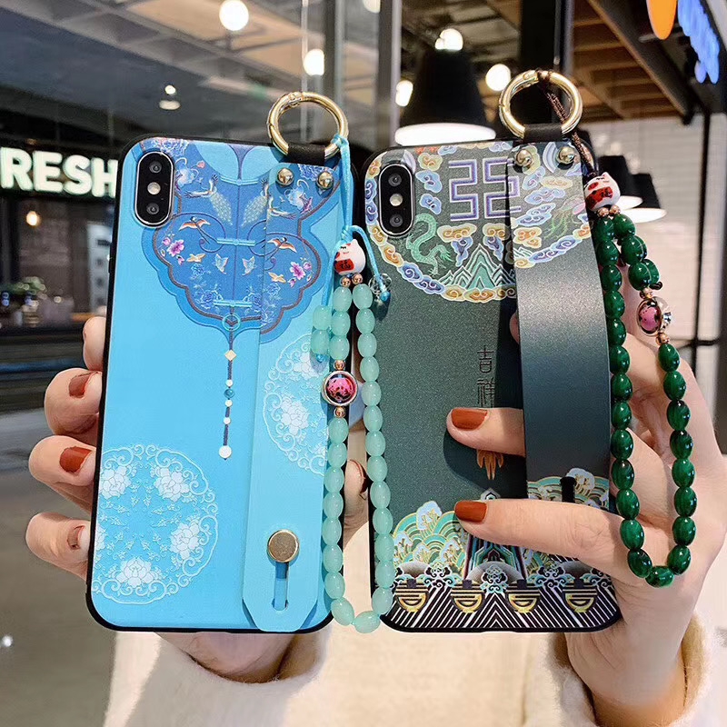 Ốp điện thoại TPU mềm có quai đeo cổ tay cho OPPO A5 A9 A31 2020 A8 A52 A92 F9 A7 A5s A3s