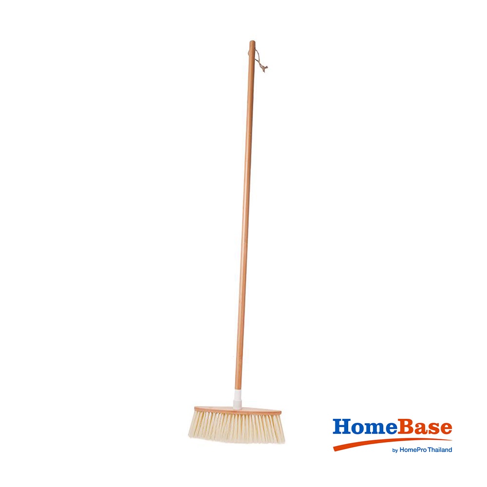 HomeBase ACCO chổi quét nhà trong và ngoài trời bằng gỗ tre C128xN31xR8cm