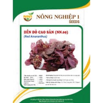 hạt giống rau dền đỏ gói 20g