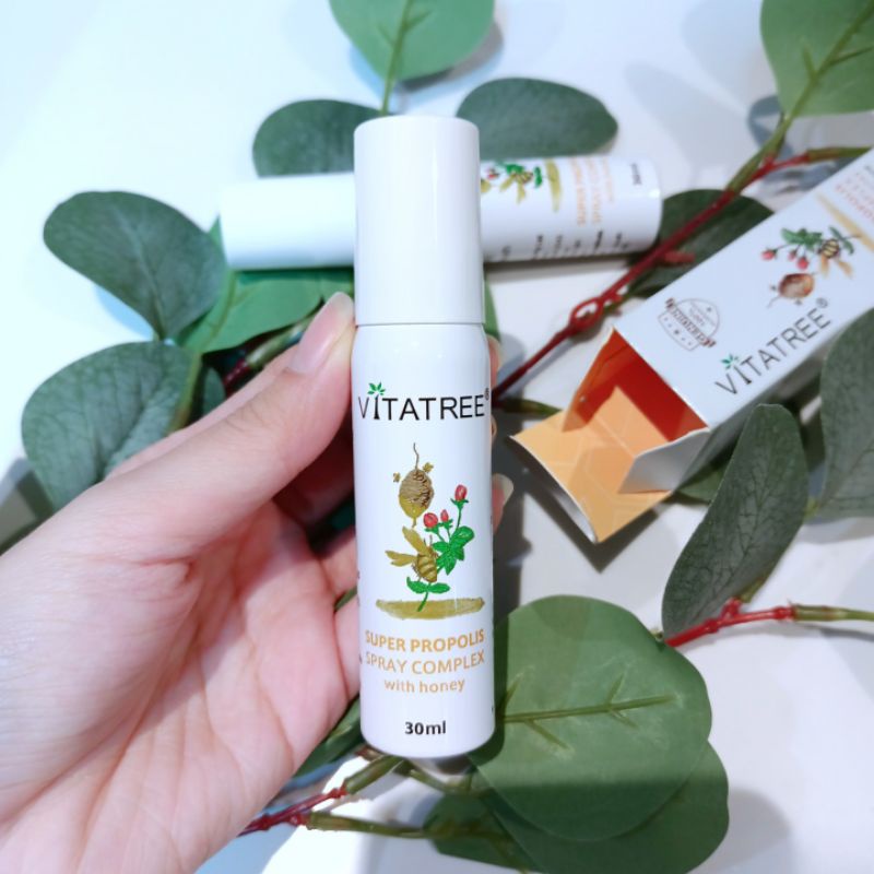 Xịt keo ong Vitatree Super Propolis Úc Mẫu Mới 30ml Date Xa