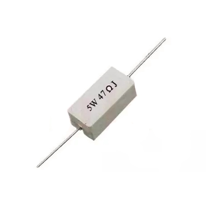 Điện trở 5W, điện trở 5W 0,1-47K ohm, điện trở thông dụng, điện trở giá rẻ