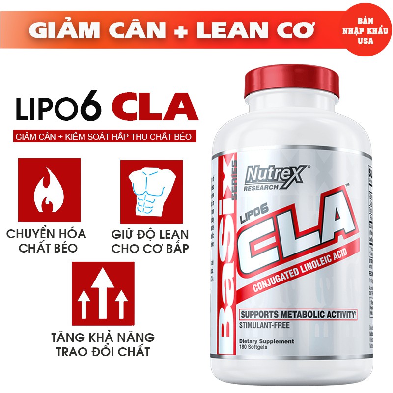 Nutrex CLA 90 Viên hỗ trợ kiểm soát cân nặng và giảm cân an toàn