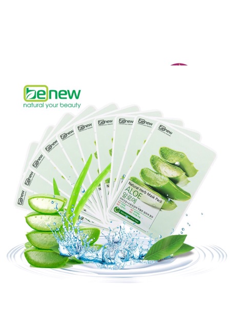 Mặt Nạ Nha Đam Benew Natural Herb Mask Aloe Chính Hãng