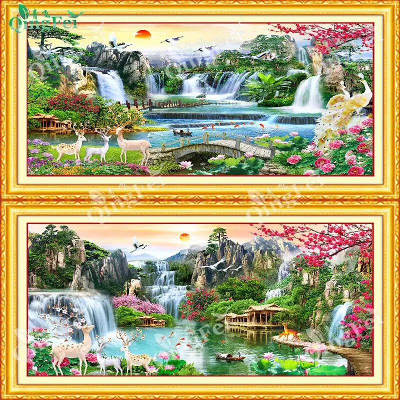 Tranh thêu Thiên Nhiên Hùng Vĩ