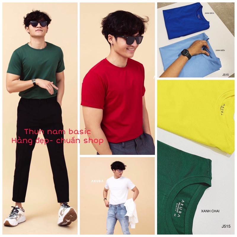 [Hàng chuẩn shop] ] Áo thun nam trơn basic