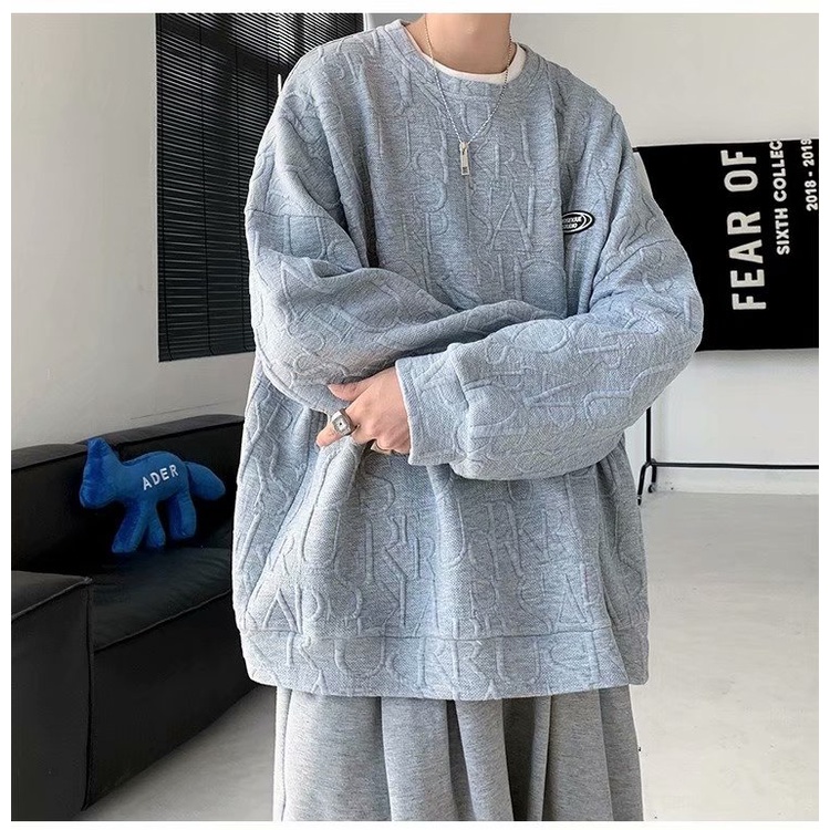 Áo sweater Màu Trơn Thời Trang Đường Phố Cá Tính Cho Cặp Đôi