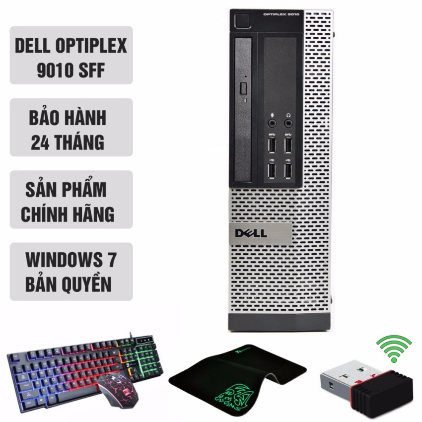 Máy tính đồng bộ DELL OPTIPLEX 9010 SFF (Core I3 3220, Ram 8GB, HDD 4TB) + Quà Tặng - Hàng Nhập Khẩu | BigBuy360 - bigbuy360.vn