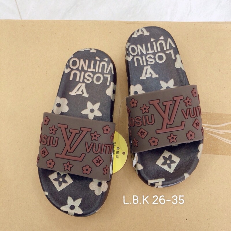 Dép lê M1.LV cho bé trai bé gái phong cách cá tính , mềm êm size 26-35