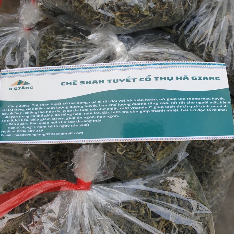 Trà shan tuyết cổ thụ Hà Giang, trà san tuyết cổ thụ Hà Giang loại đặc biệt gói 500gr