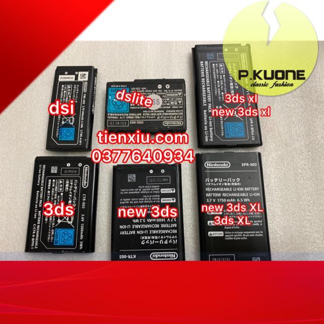 [Giảm giá thần tốc] pin xịn nintendo dsi , 2ds, 3ds ,new 3ds , new 3ds xl chính hãng bóc máy Pin NDSL