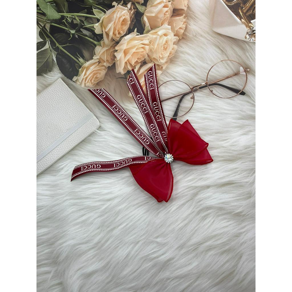 Dây Chun Buộc Tóc Đính Nơ Tiểu Thư Dành Cho Nữ, Cho Bé Gái Hàng Loại Đẹp (CC6)