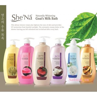 Sữa tắm nước hoa dưỡng da cao cấp Shena 1200ml-Malaysia