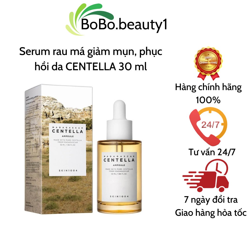 Serum centella rau má giảm mụn phục hồi da Hàn Quốc Skin1004 dưỡng ẩm sản sinh collagel
