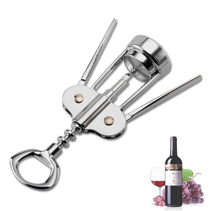 Mở Rượu vang, rượu tây Đỏ 100% inox siêu hot dễ sử dụng