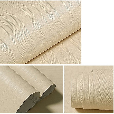 Giấy Dán Tường Sợi Nổi Nhiều Màu 💖𝑭𝒓𝒆𝒆𝒔𝒉𝒊𝒑💖 Có Keo Sẵn Khổ 45cm*10m