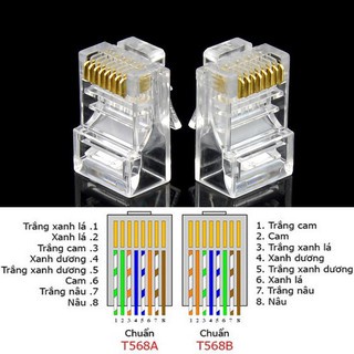 Hạt mạng Cat6  SENNIKO Lá đồng tiếp xúc dầy