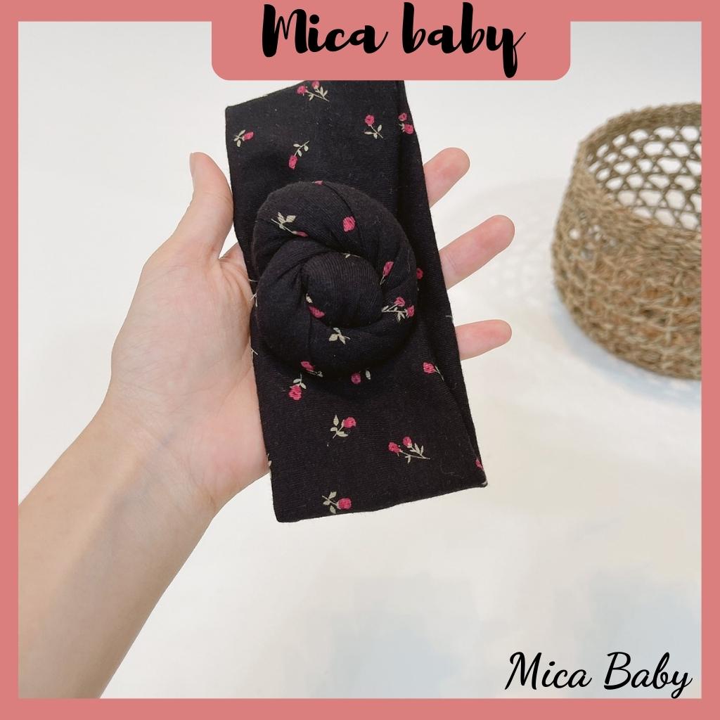 Băng đô mềm mại thoáng khí bản xoắn ốc dễ thương cho bé Mica baby BD05