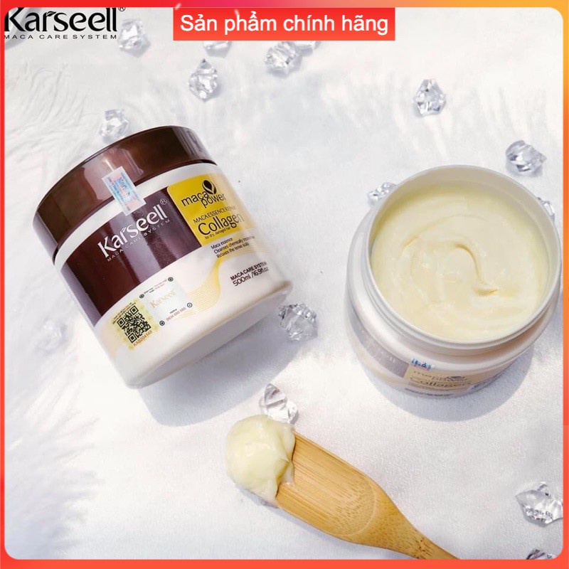 Dầu hấp ủ tóc Collagen Karseell Maca chính hãng dạng hũ 500ml [Chính hãng]