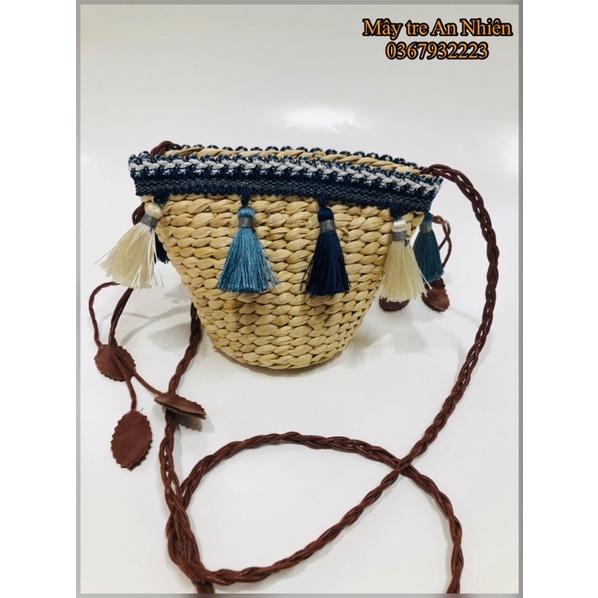 Túi lục bình đeo vai họa tiết