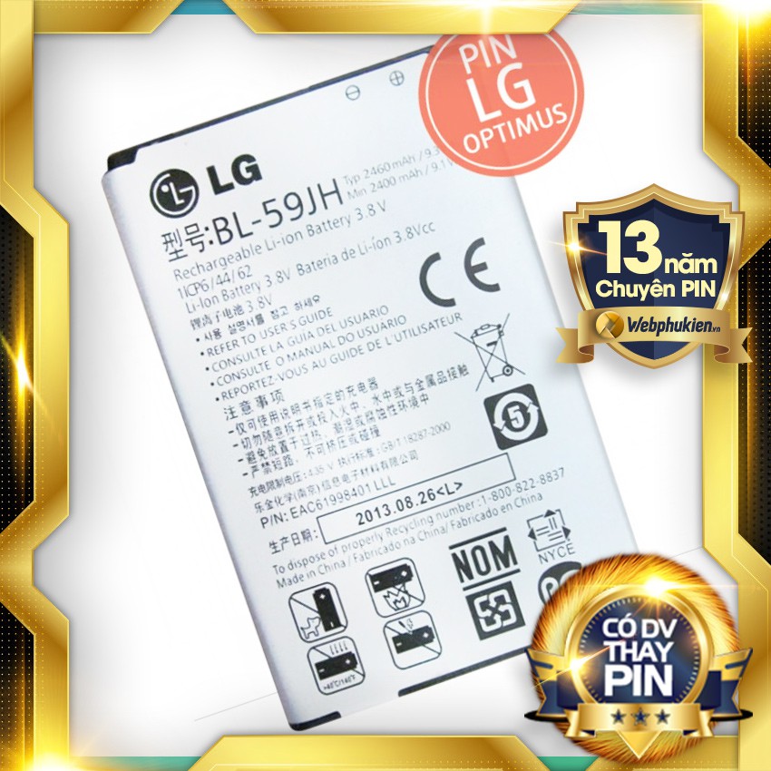 Pin zin cho LG Optimus L7 II (BL-59JH) - 2460mAh