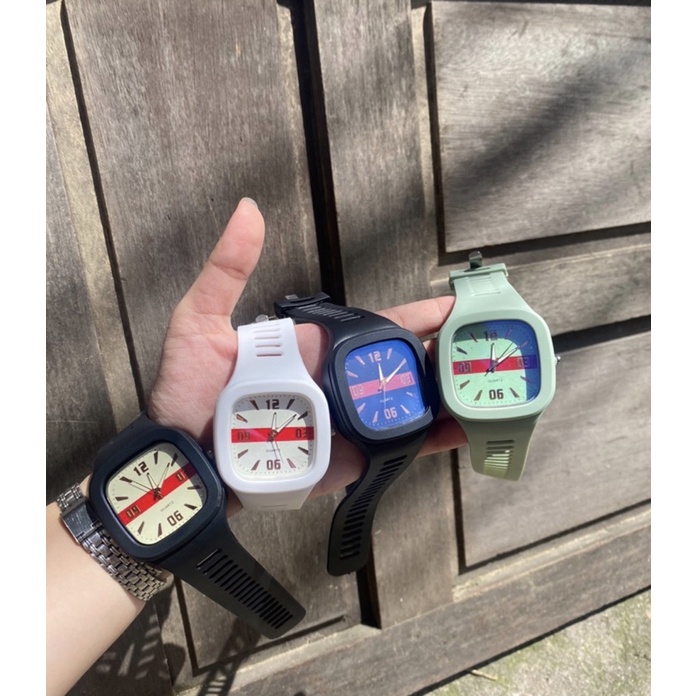 Đồng hồ nam nữ M01 mặt vuông thời trang tuổi teen DHM1 LOUSMORE