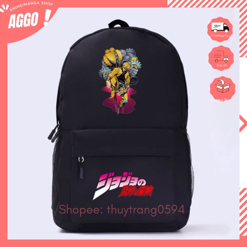 [ SIÊU RẺ] Balo Đi Học Anime JOJO Bizarre Adventure Nam Nữ Unisex