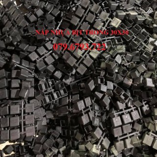 Bộ 10 cái nắp chụp nhựa vuông 30x30_bịt trong chân bàn ghế, nút chân chống xước, bịt trong chân ống sắt, nút nhựa