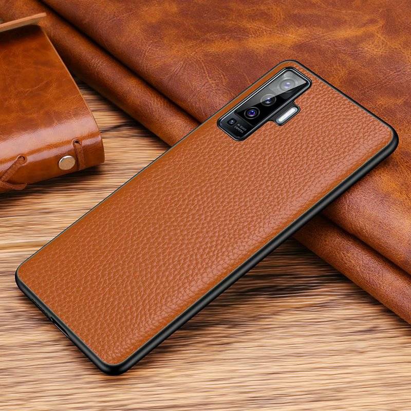 Ốp điện thoại Da Thật Cho Vivo X50 60 Pro Plus X27 X30 Iq005 Pro