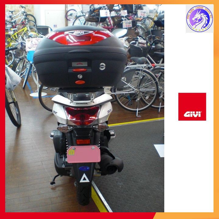 Thùng Đựng Đồ Xe Máy GIVI E350N Dung Tích 35 Lít Kèm Đế Lắp Thùng - Hàng Chính Hãng - BH 24 Tháng