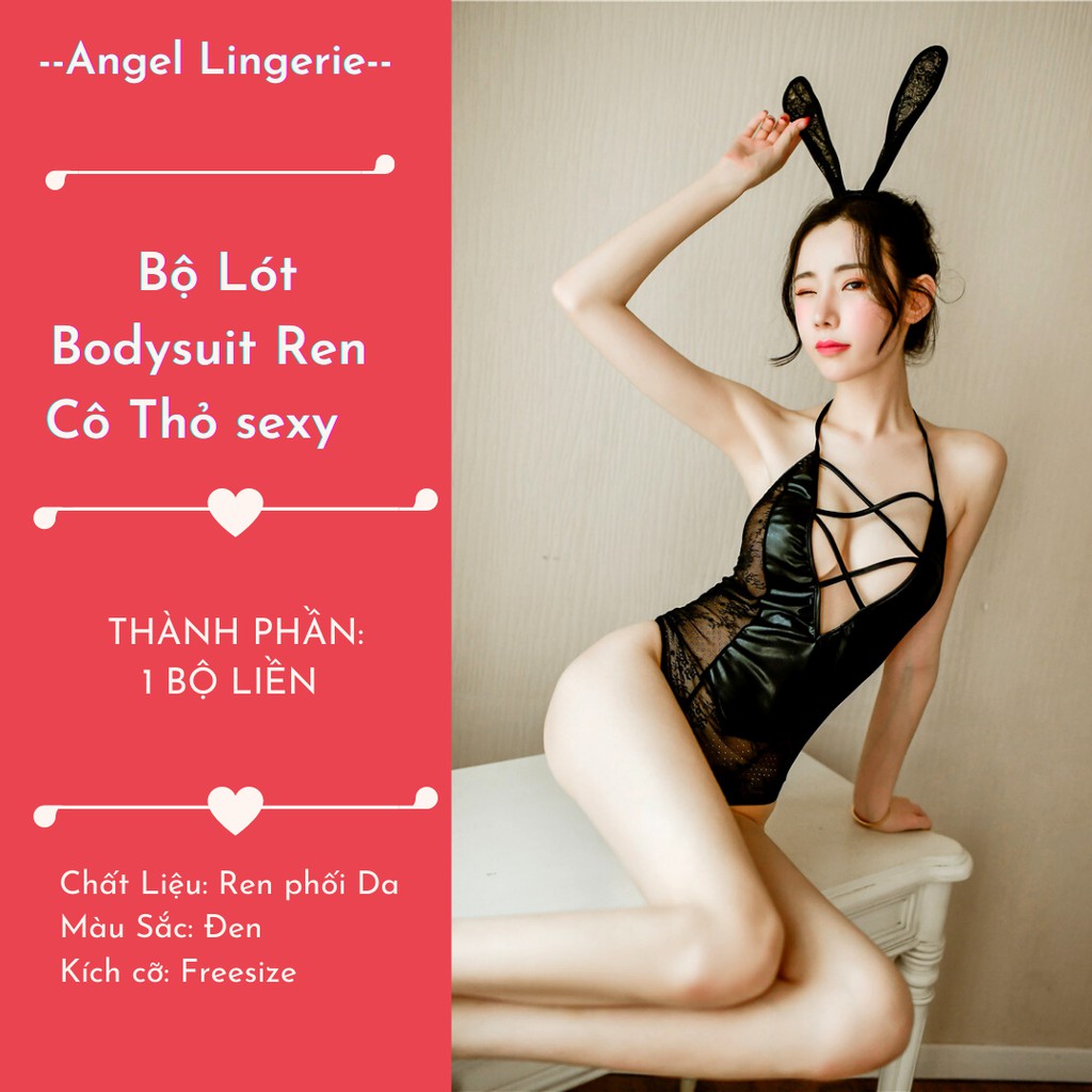 Bộ lót Bodysuit Ren Cô Thỏ.A33