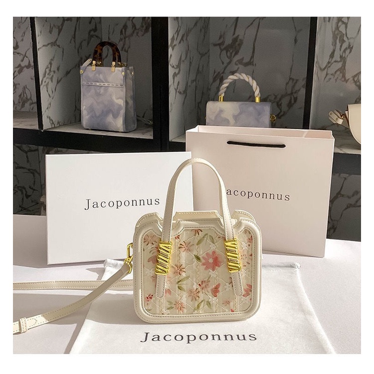 Túi đeo chéo mini Thiết kế ban đầu phù hợp 2022 mùa xuân và mùa hè Túi bánh quy đeo chéo đeo vai di động hình vuông Retro mới túi vuông