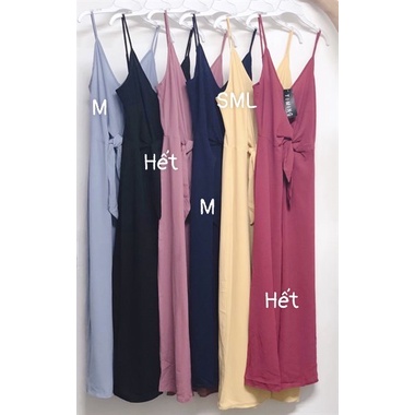 Jumpsuit 2 Dây Tơ Tằm TIMING Dây Kéo Sau - 2125