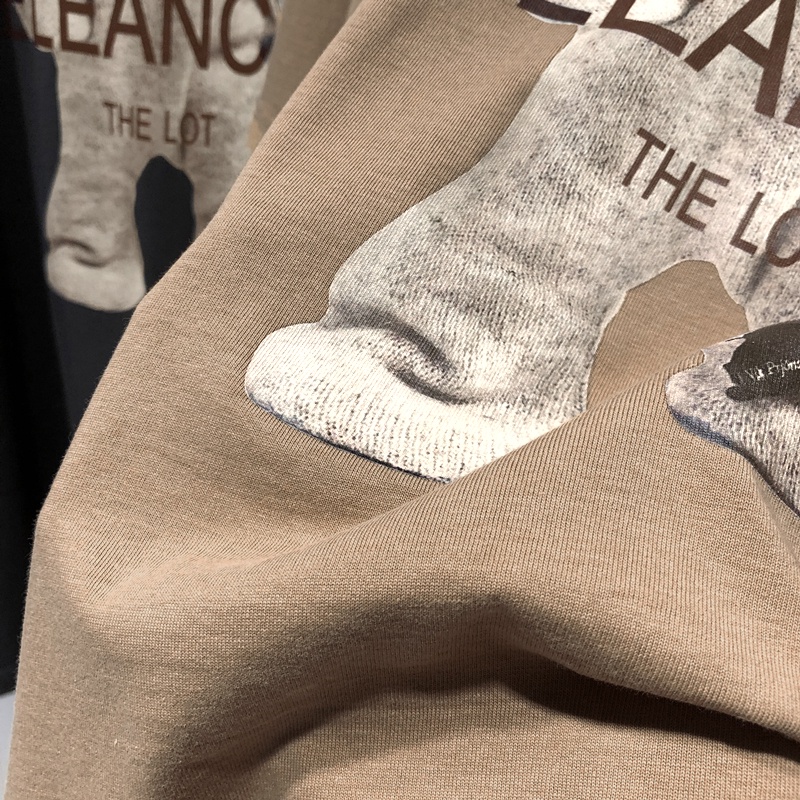 NRVP Áo thun cotton tay ngắn cổ tròn in hình thời trang mùa hè phong cách Hàn Quốc mới