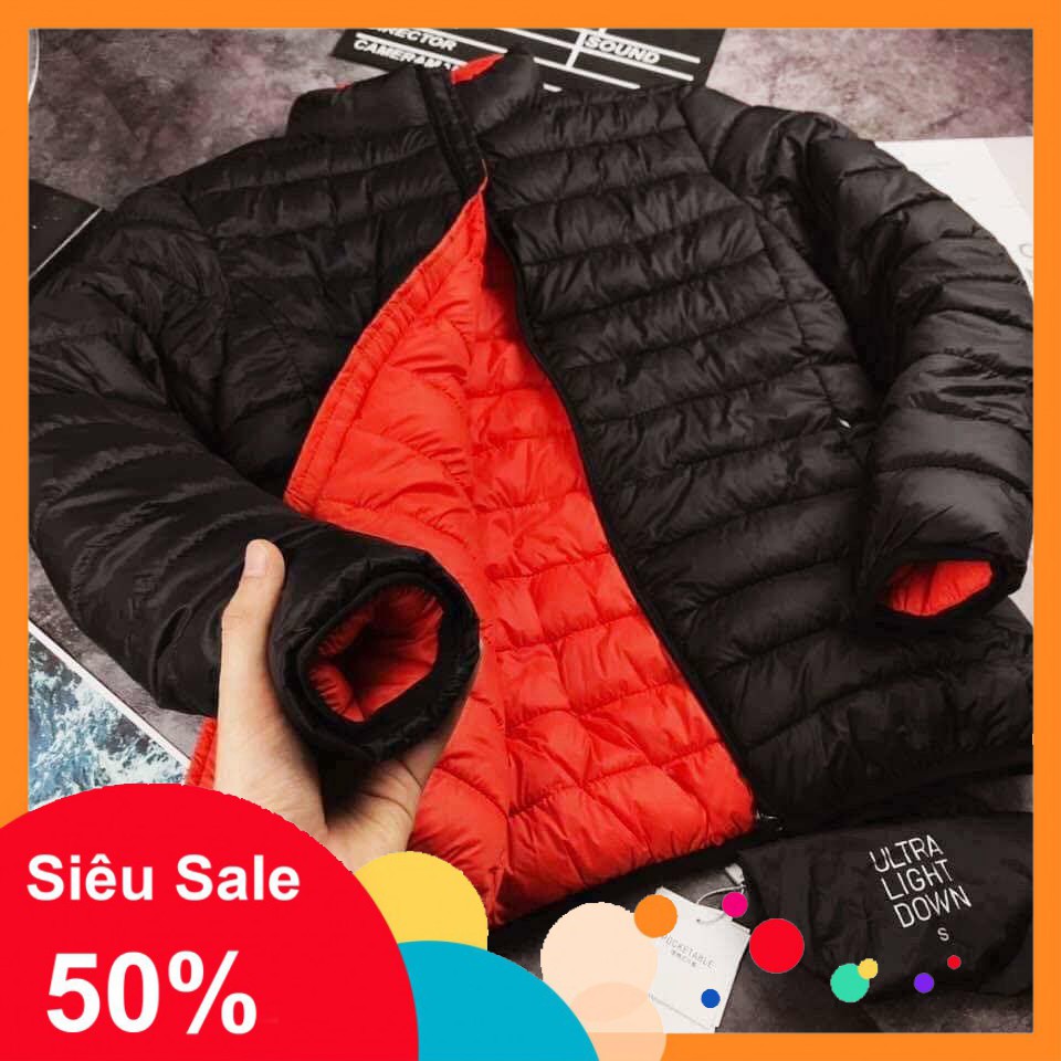 Xả Hàng - Áo phao lông vũ hai mặt chống nước vnxk -A23 new Az12