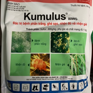 KUMULUS 80WG - 1Kg-THUỐC ĐẶC TRỊ NẤM BỆNH VÀ NHỆN TRÊN CÂY TRỒNG