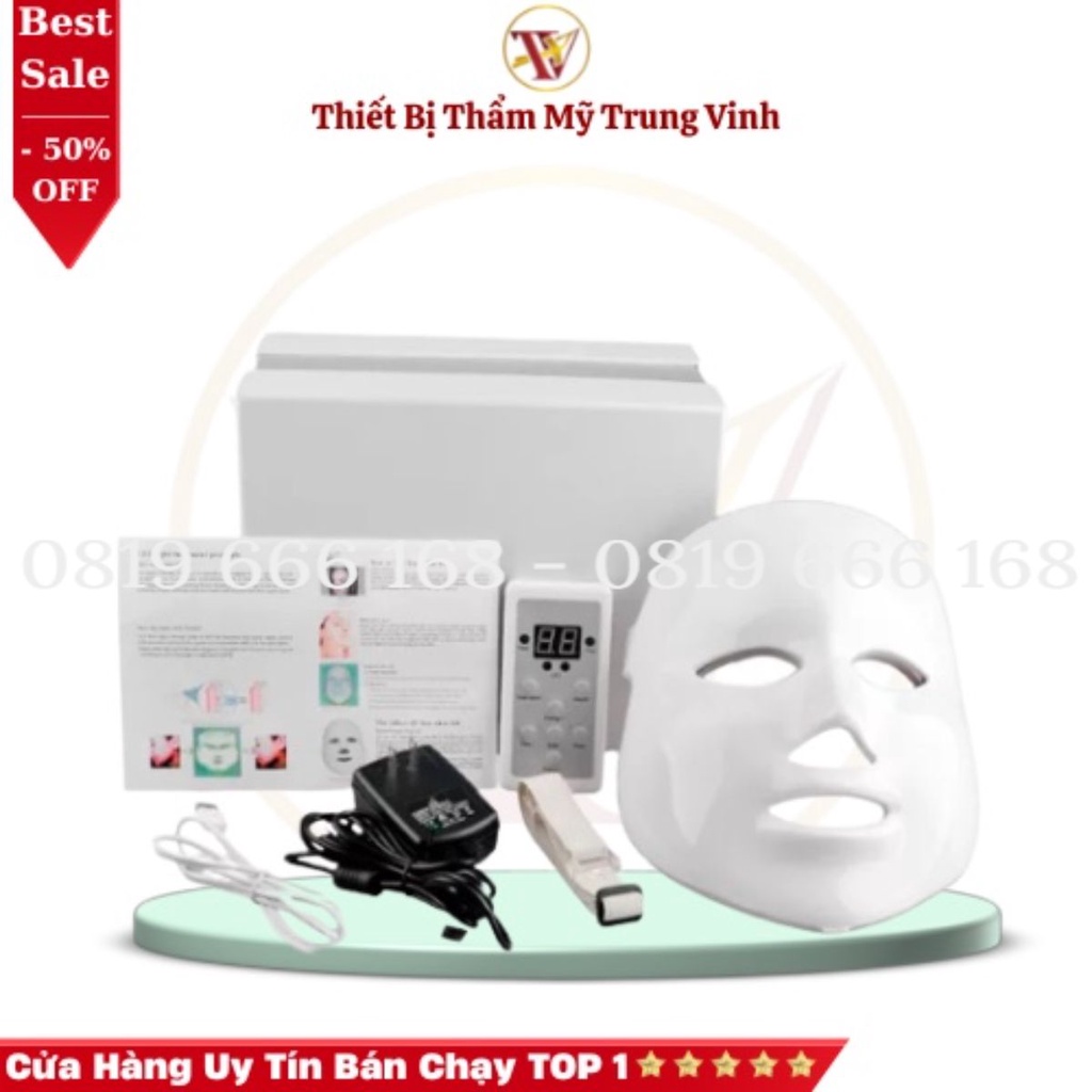 Mặt Nạ Ánh Sáng Sinh Học Mặt Nạ Đèn Led 7 Màu Hàn Quốc