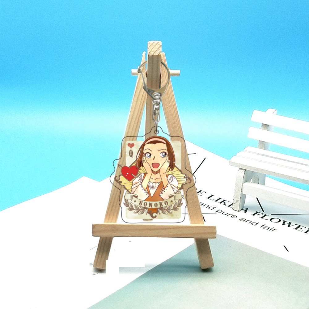 ( Mica trong acrylic ) Móc khóa THÁM TỬ LỪNG DANH CONAN Detective Conan ver CARD anime chibi dễ thương xinh xắn