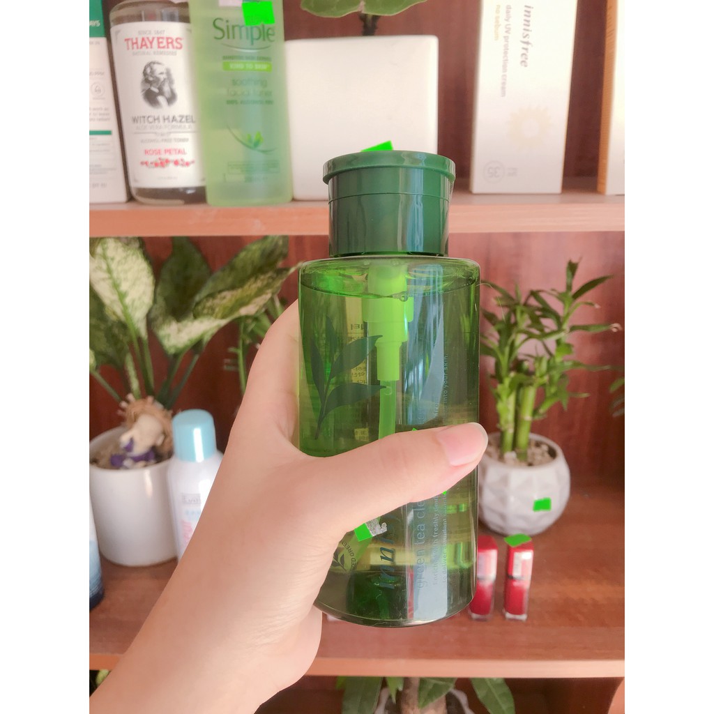 Nước Tẩy Trang INNISFREE Green Tea Dành Cho Da Dầu, Da Nhạy Cảm