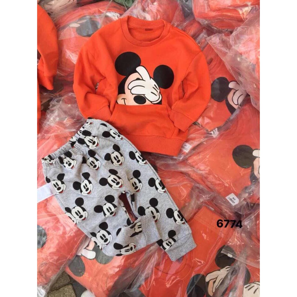 Bộ nỉ da cá Next Disney Micky hàng có sẵn kèm ảnh thật