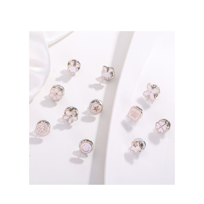 Sét 10 cái ghim khuy áo mẫu mới GC110