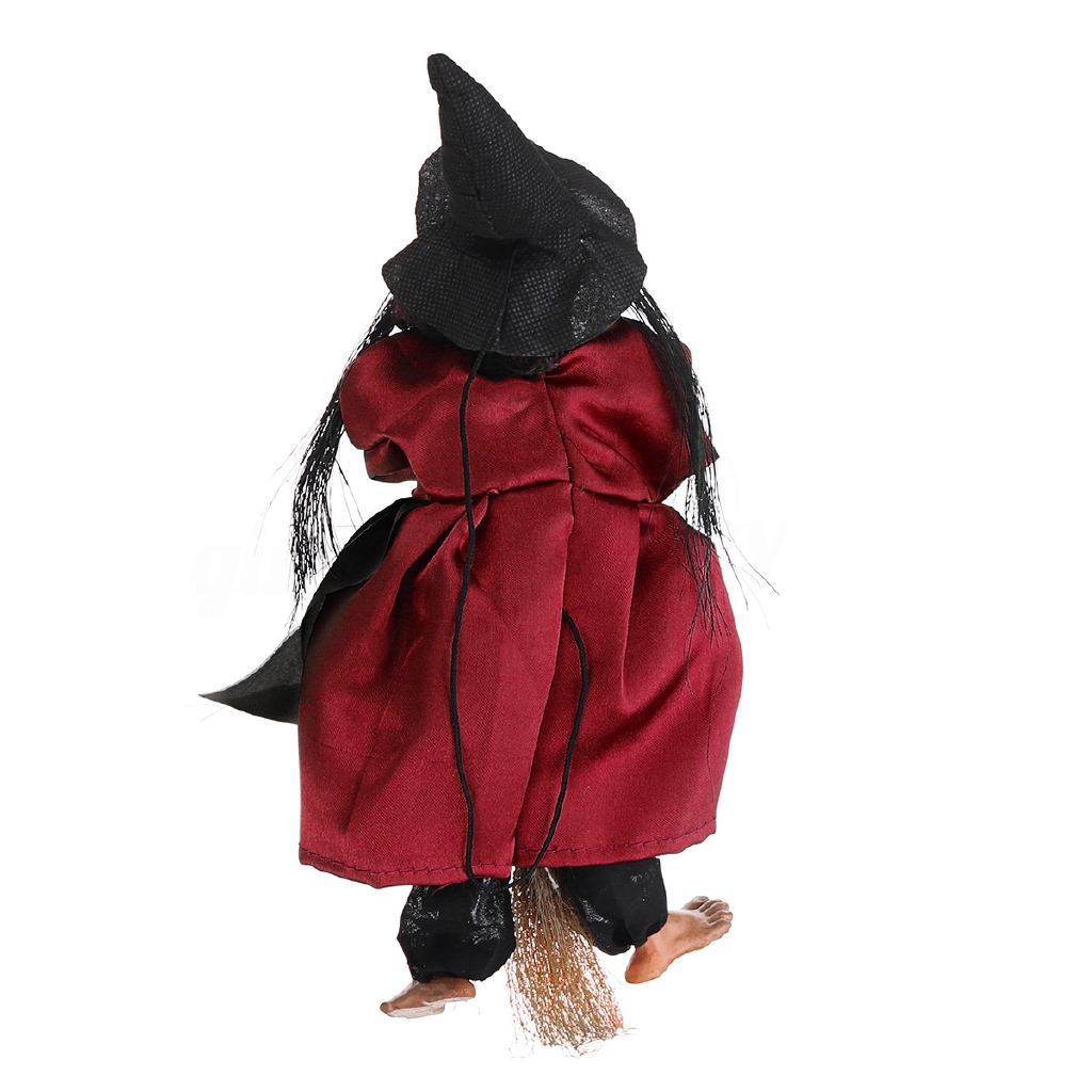 Phù Thủy Bay Hoạt Hình Có Chổi Quét Cho Lễ Halloween