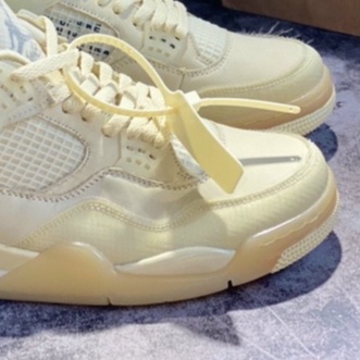 Giày jordan4 Vàng  Cát Retro Sail, JD 4 nam nữ (full Box Bill)