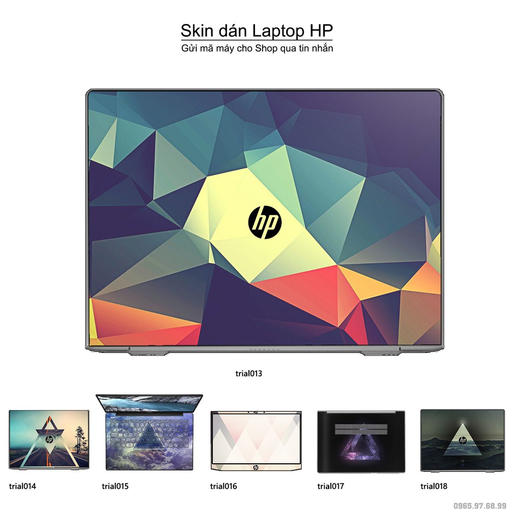 Skin dán Laptop HP in hình Đa giác _nhiều mẫu 3 (inbox mã máy cho Shop)