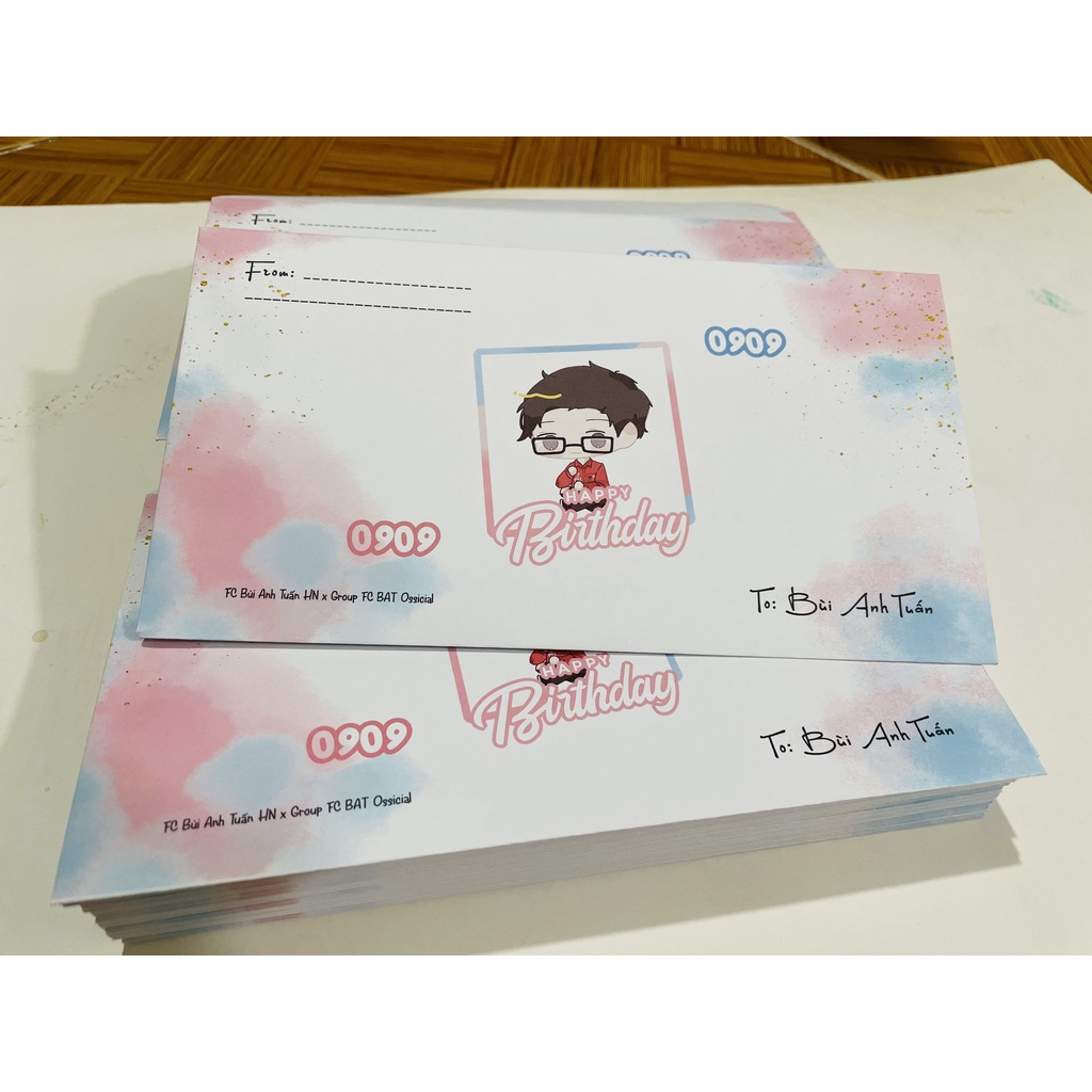 In Phong Bì Thư 12 x 22 cm Theo Yêu Cầu