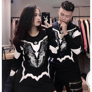 Áo Thun Nam Nữ Thu Đông Họa Tiết Cá Tính, Mạnh Mẽ- Áo Đôi Áo Cặp Cao Cấp - Chất Liệu Nỉ Cao Cấp - Full Size - TD09 - HQ